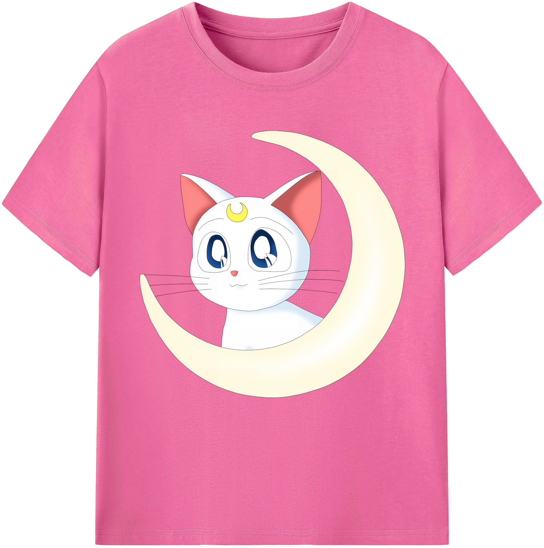 （画像用） 美少女戦士セーラームーン Sailor Moon レディースカジュアルプリントTシャツ（綿100％）